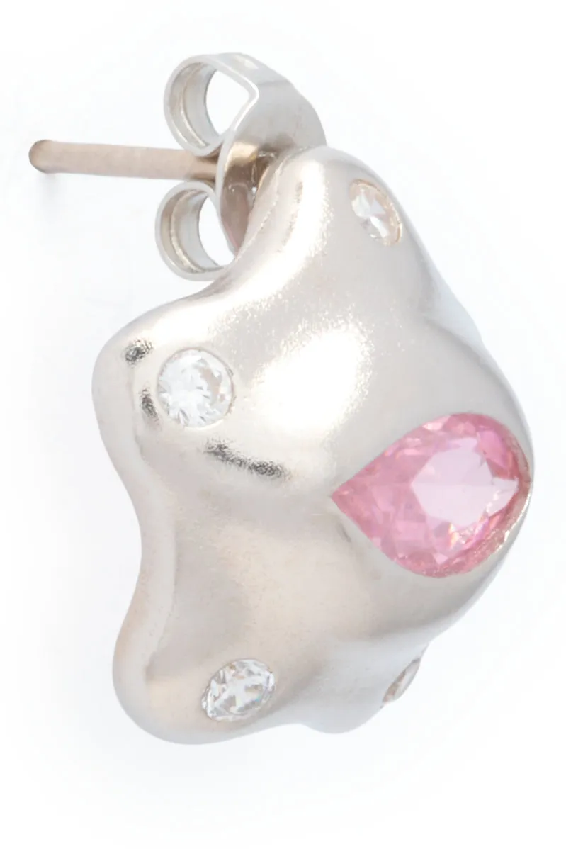 SOFT PINK CLEAR STARLET EARRINGS