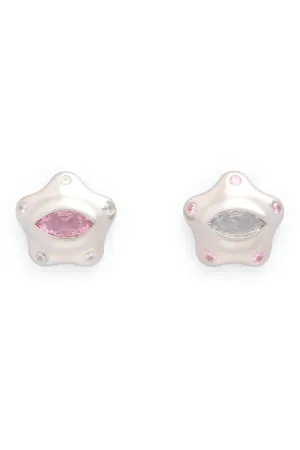 SOFT PINK CLEAR STARLET EARRINGS