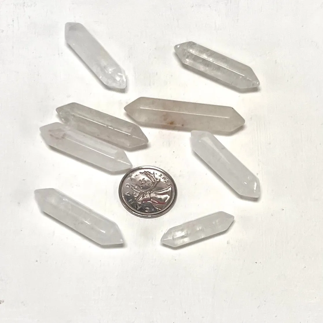 Soft Tumbled Double Terminated Points - Assorted Stones