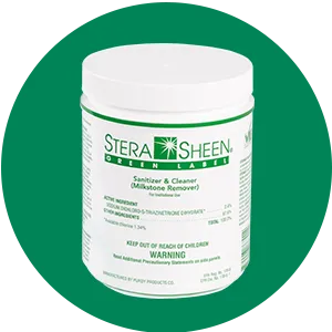 Stera-Sheen Green Label Sanitizer and Cleaner for Ice Cream Machines, Slush Machines And More - 4 lbs Jar,  Case 4 x 4lbs Jars - Canada