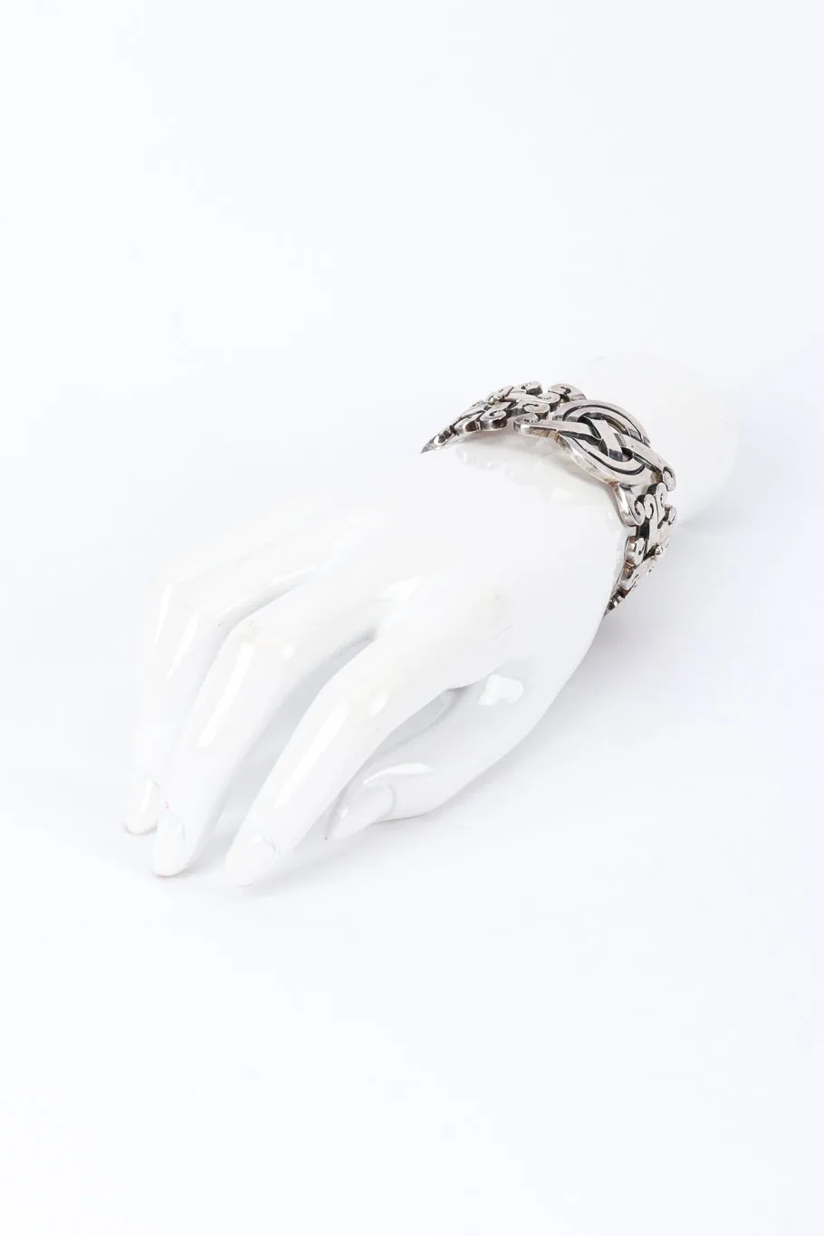 Sterling Silver Celtic Knot Link Bracelet