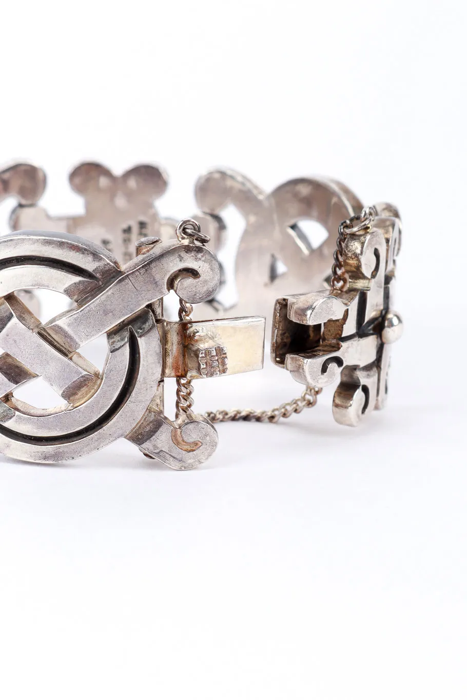 Sterling Silver Celtic Knot Link Bracelet