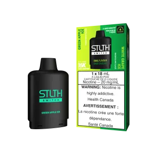 STLTH Switch Pod - Green Apple Ice   White Grape Ice