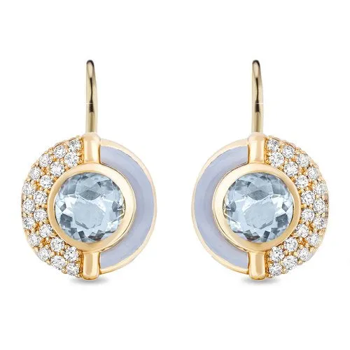 Sugar and Spice Drops - Aqua Topaz, Blue Chalcedony