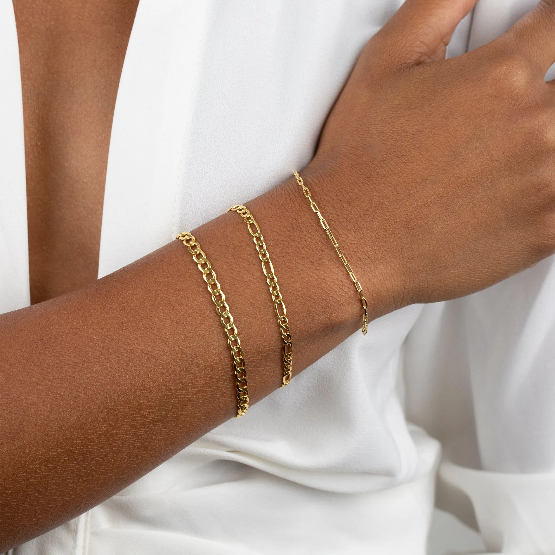 Super Hollow Miami Curb Bracelet 14K