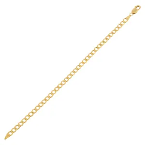 Super Hollow Miami Curb Bracelet 14K