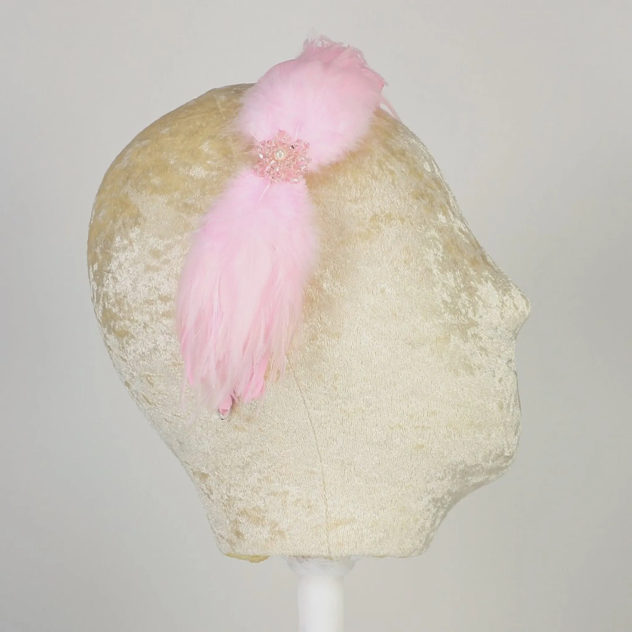 The Cassiel Girls Designer Feather Hair Bow headband