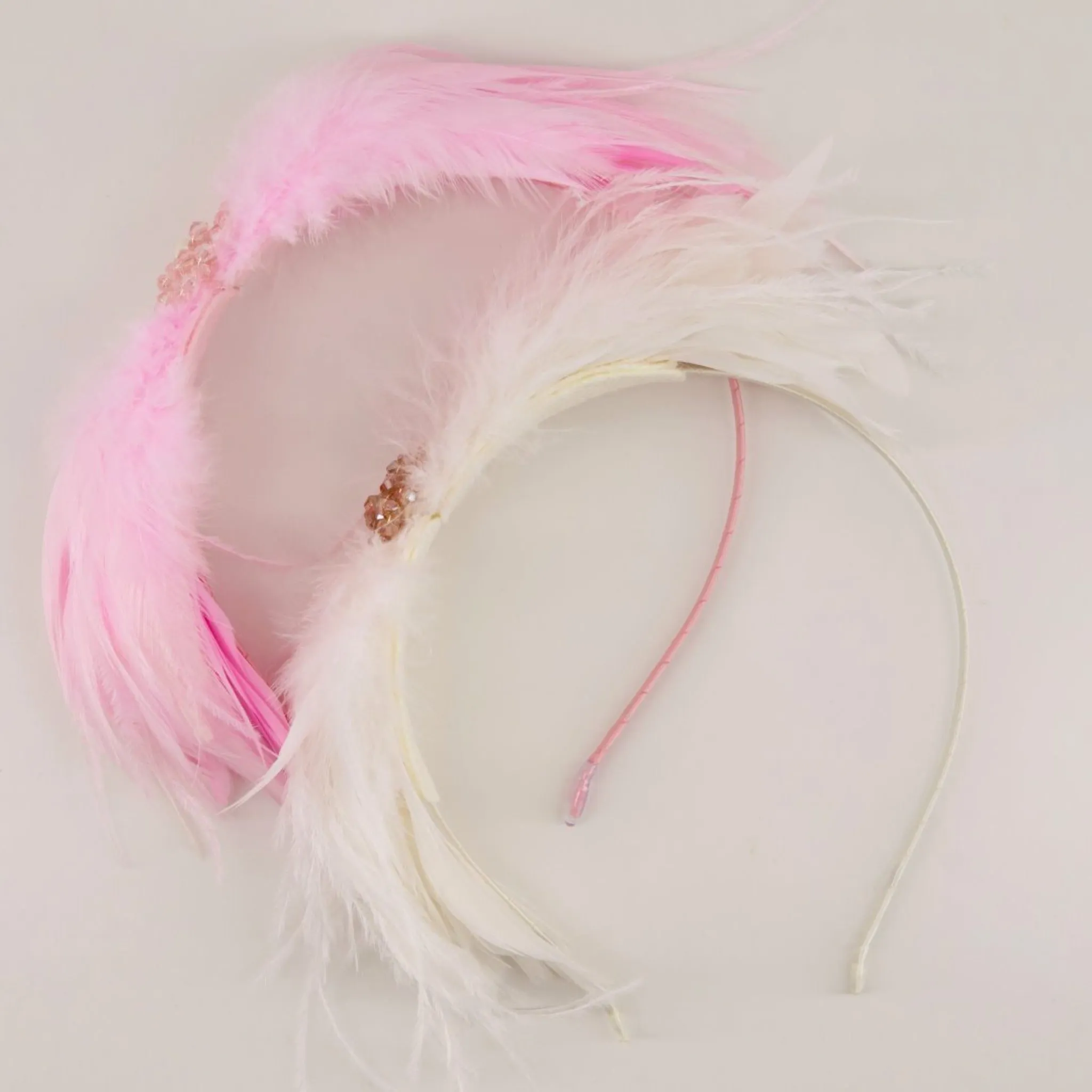 The Cassiel Girls Designer Feather Hair Bow headband