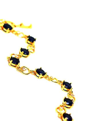 The "Harper" Gold & Sapphire Bracelet
