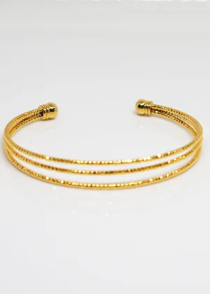 The "Hazel" Triple bar bracelet