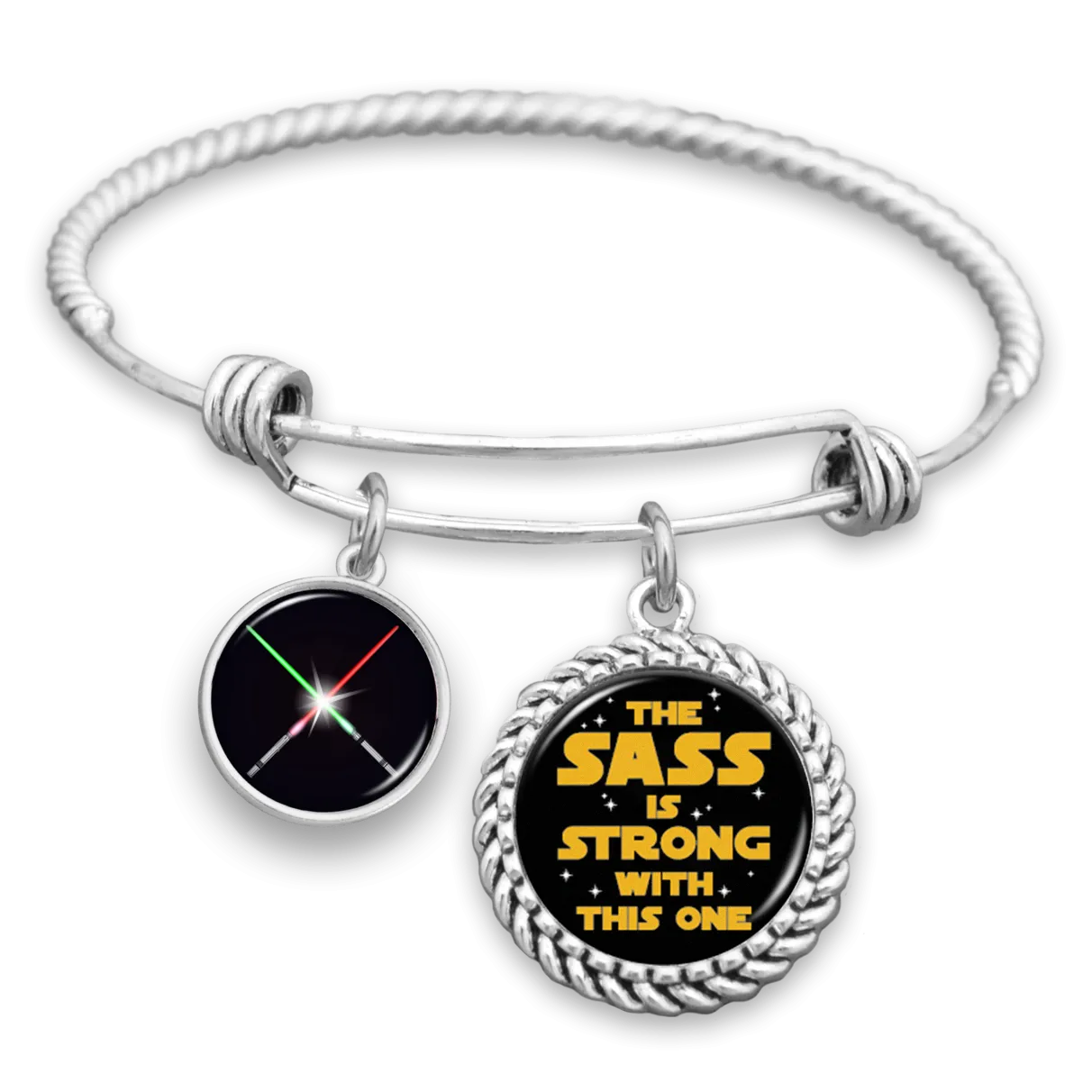 The Sass Is Strong With This One Charm Bracelet