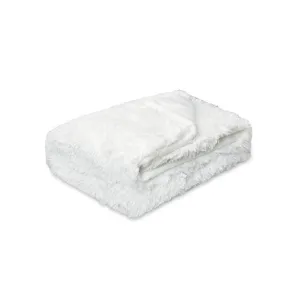 Throw Soft Long  Cover Blanket  Fluffy  Faux Fur  Bedspread  for  Beds