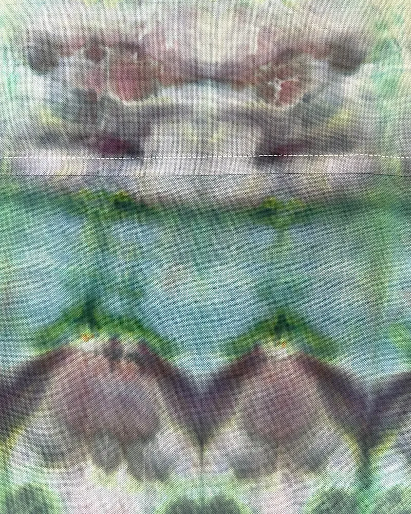 Tie Dye Short Sleeve Men's Button Down Shirt - Large