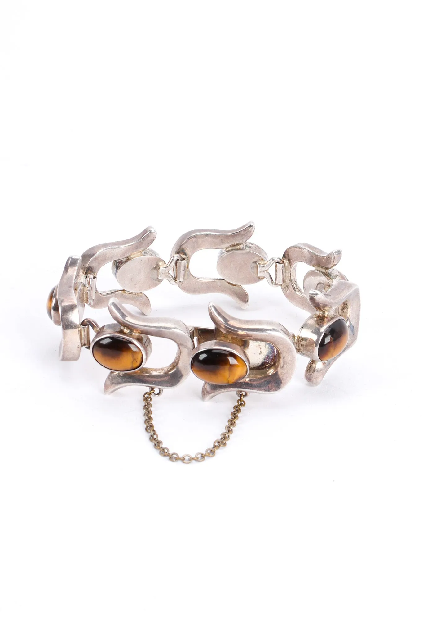 Tiger's Eye Horseshoe Link Bracelet