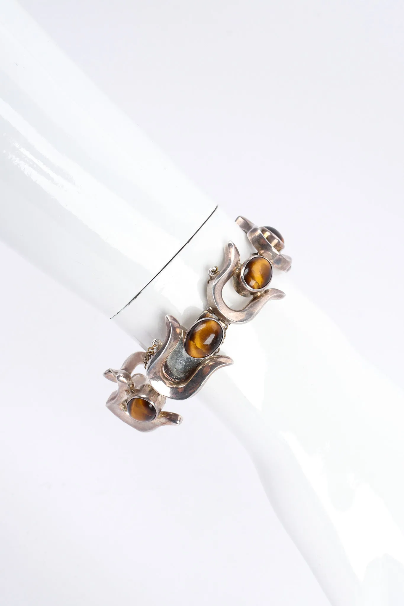 Tiger's Eye Horseshoe Link Bracelet