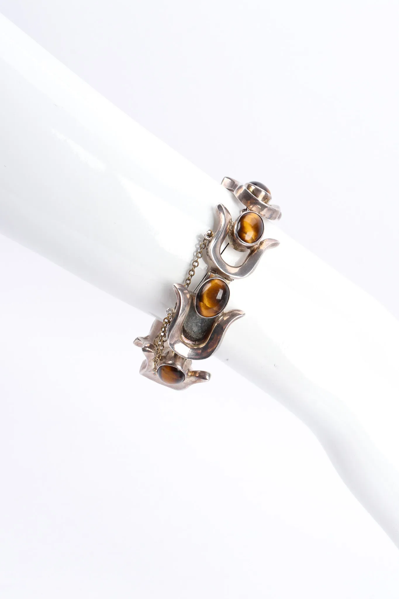 Tiger's Eye Horseshoe Link Bracelet