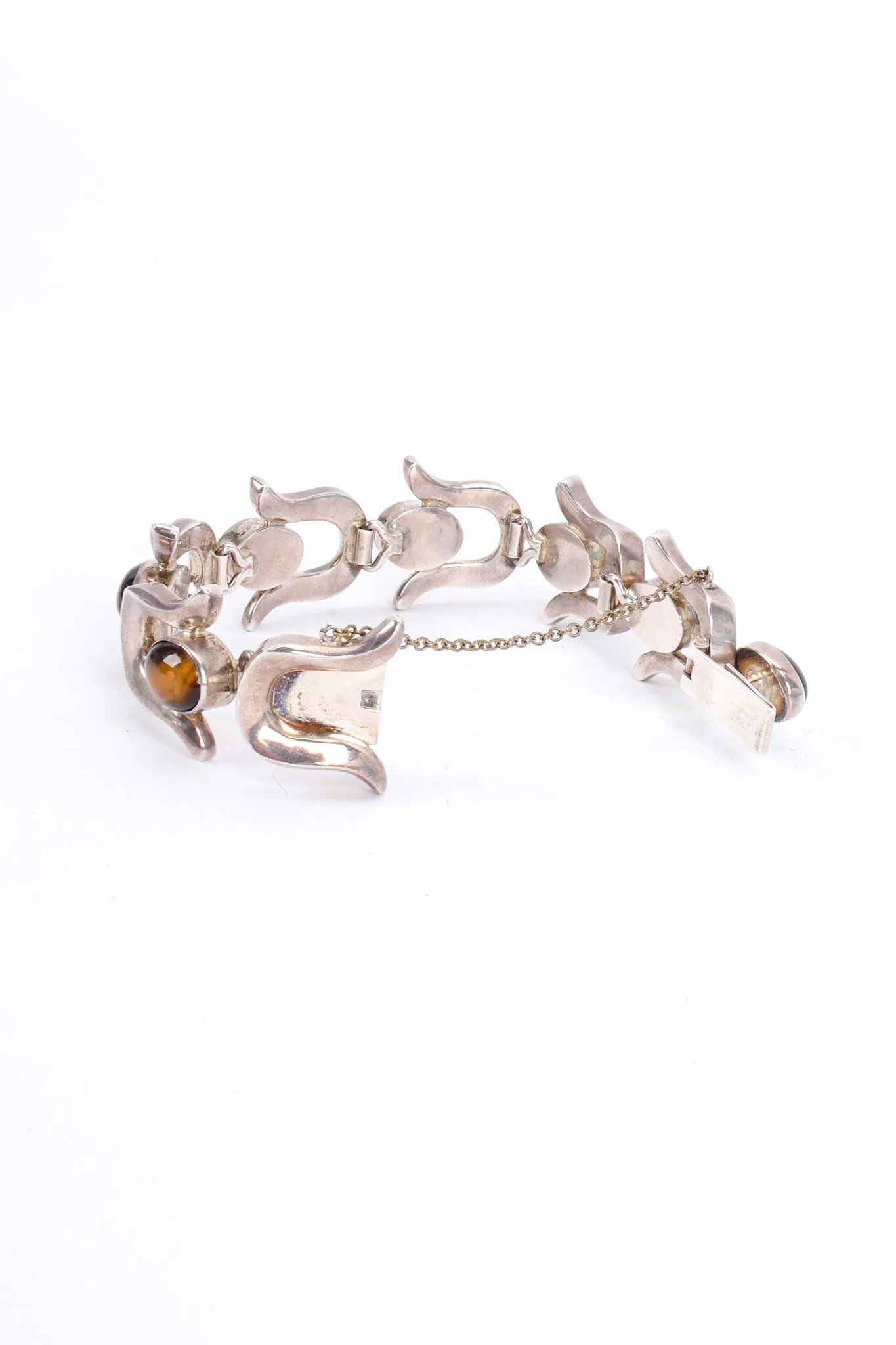 Tiger's Eye Horseshoe Link Bracelet