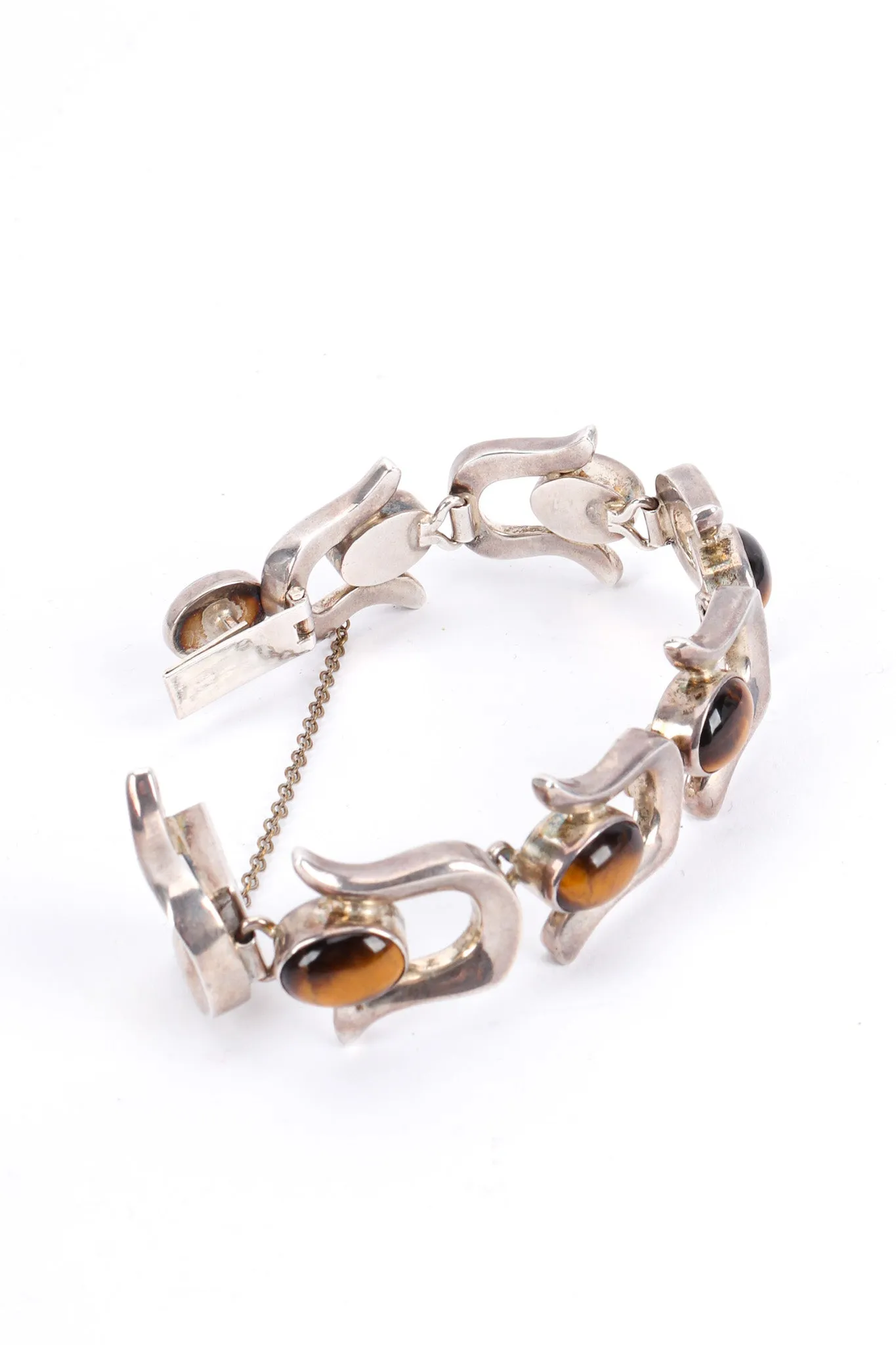 Tiger's Eye Horseshoe Link Bracelet