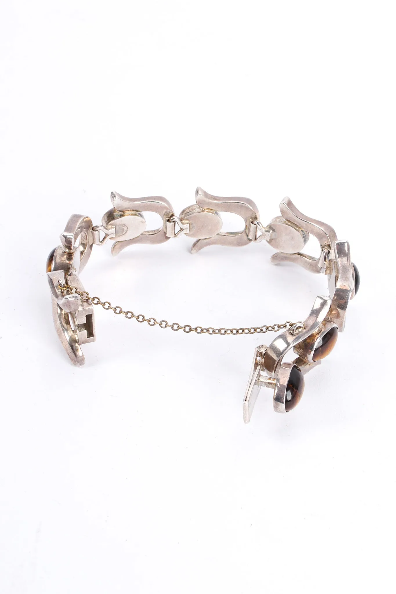 Tiger's Eye Horseshoe Link Bracelet