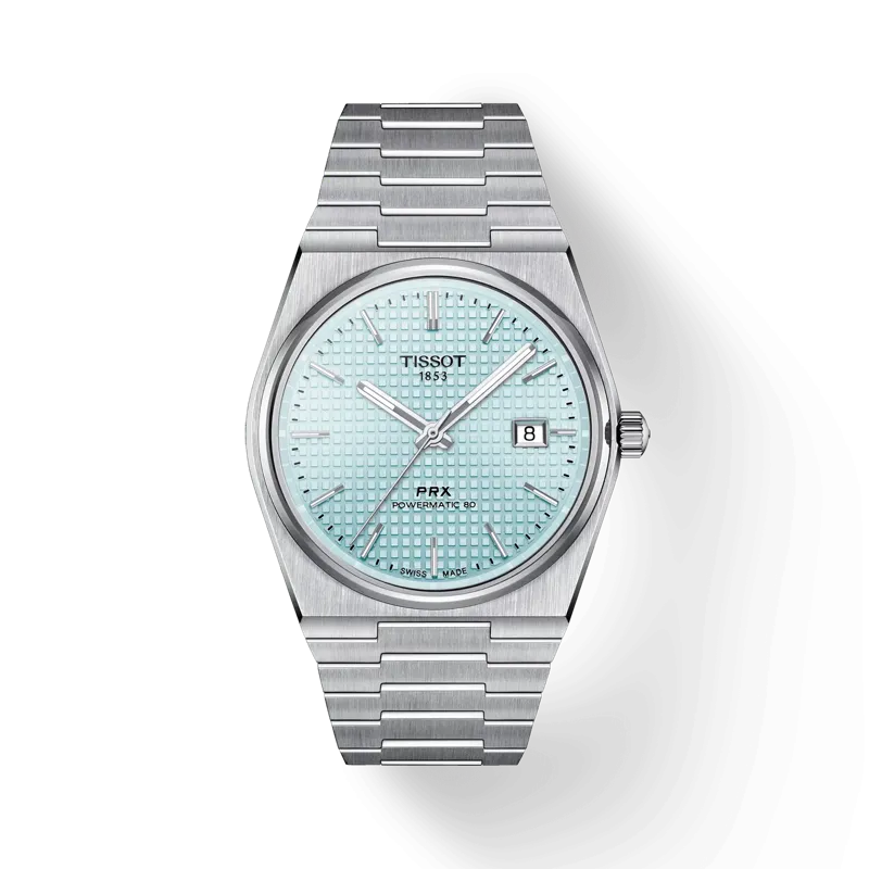 Tissot PRX Powermatic 80, Ice Blue Dial, 40mm (T1374071135100)