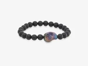 Tony Unisex Bracelet with Medium Baroque Pearl