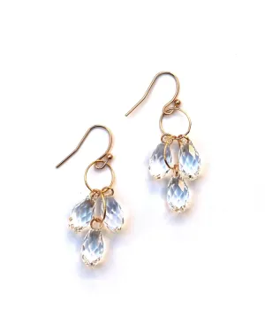 Triple Crystal Earrings