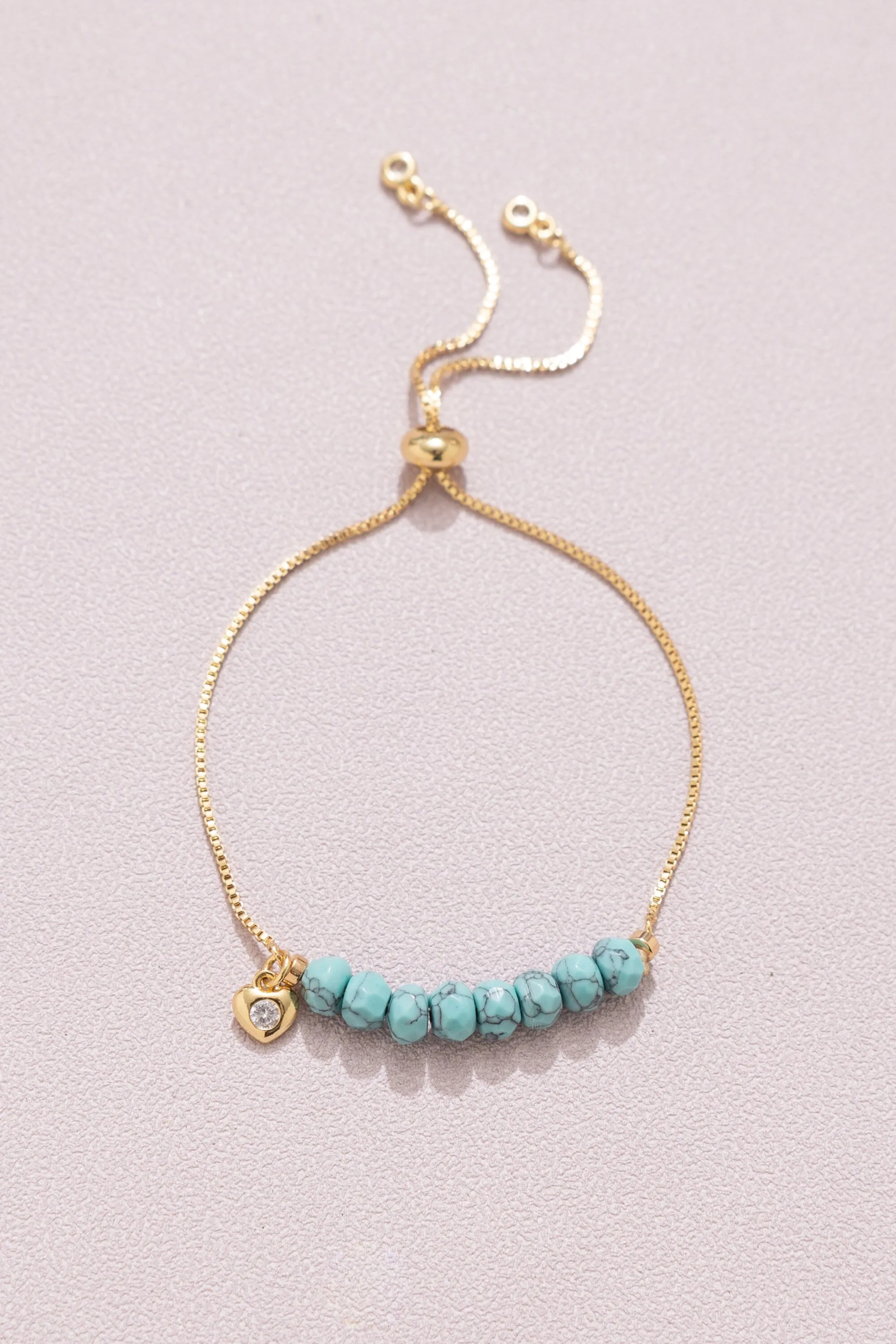 Turquoise Pull Ball Bracelet