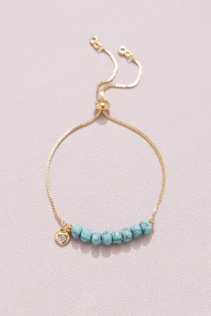 Turquoise Pull Ball Bracelet