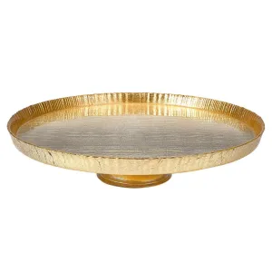 Tuscany Antique Gold Footed Cakeplate