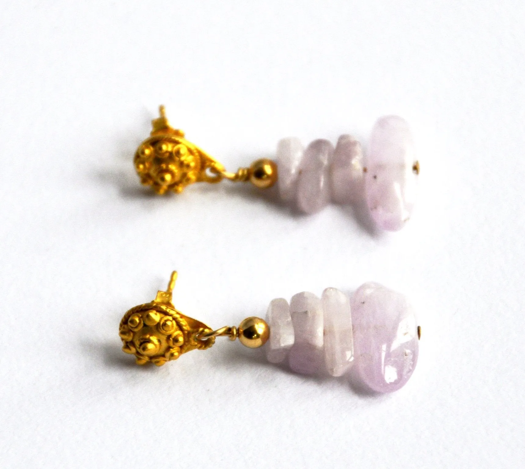 Under a Pink Moon Kunzite Earrings