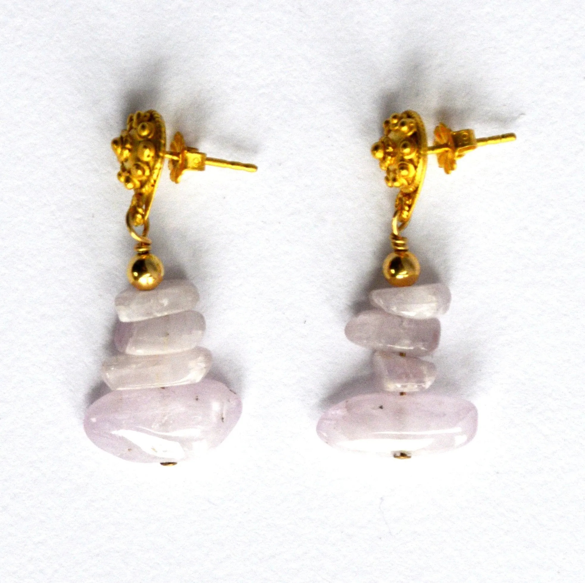 Under a Pink Moon Kunzite Earrings