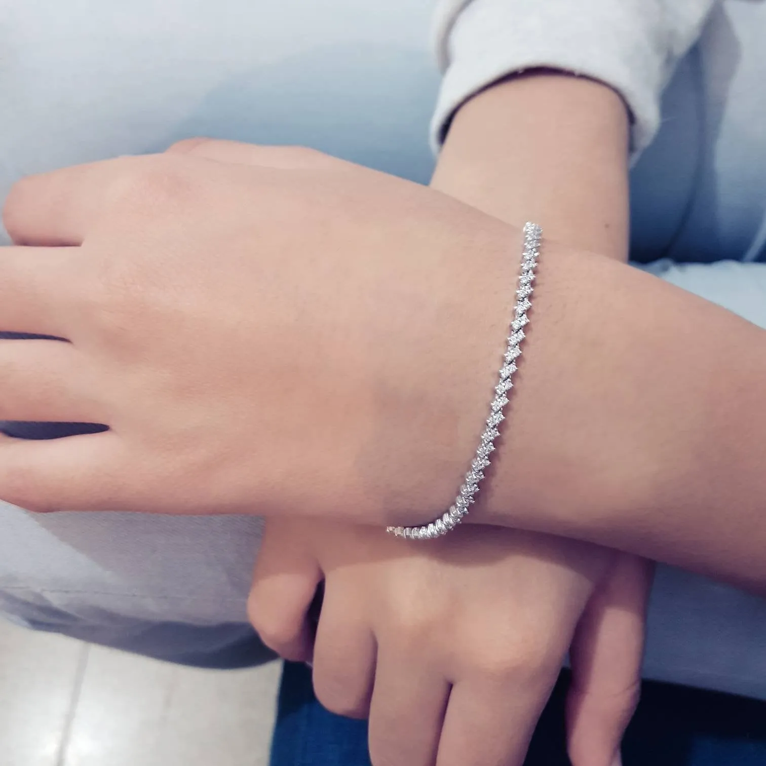 Unique Diamond Tennis Bracelet 1.45 CTW