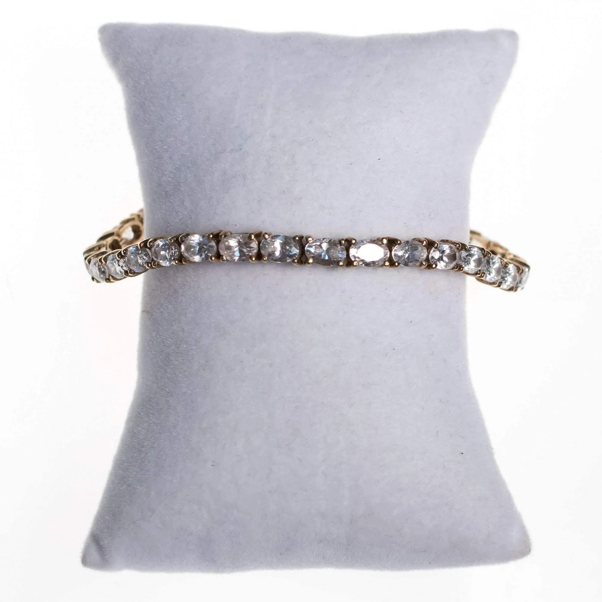 Vintage 1980s Cubic Zirconia Tennis Bracelet