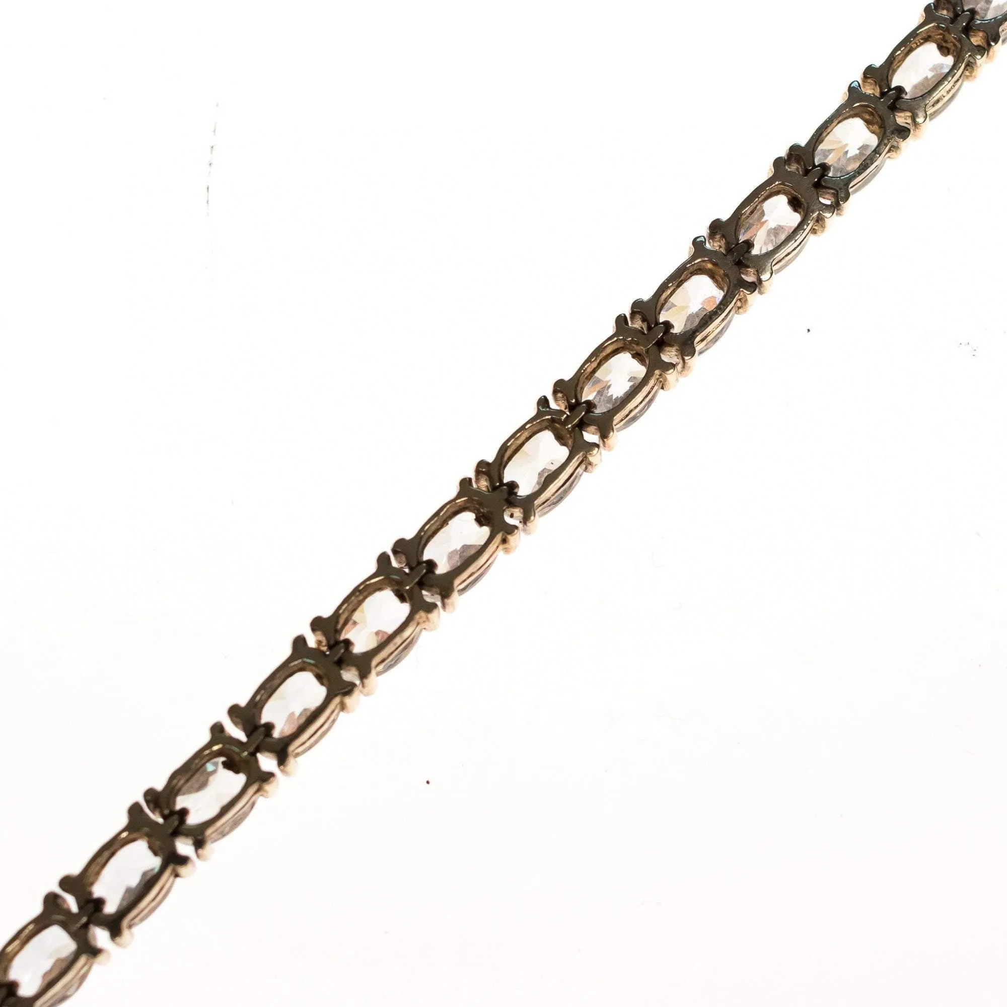 Vintage 1980s Cubic Zirconia Tennis Bracelet