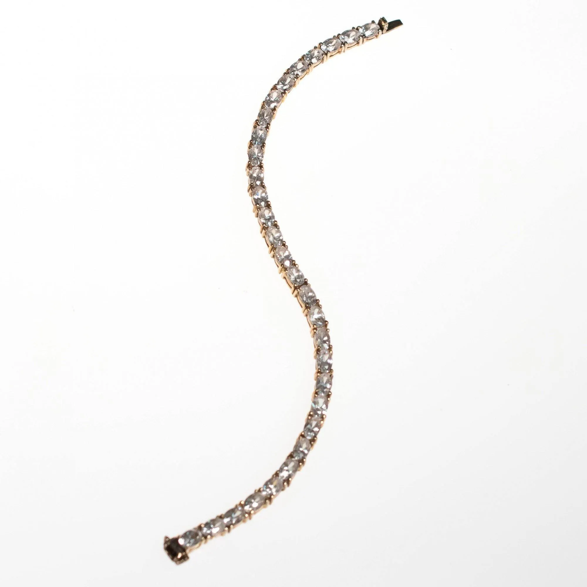 Vintage 1980s Cubic Zirconia Tennis Bracelet
