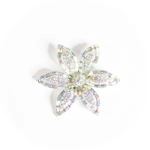 Vintage Aurora Borealis Flower Brooch