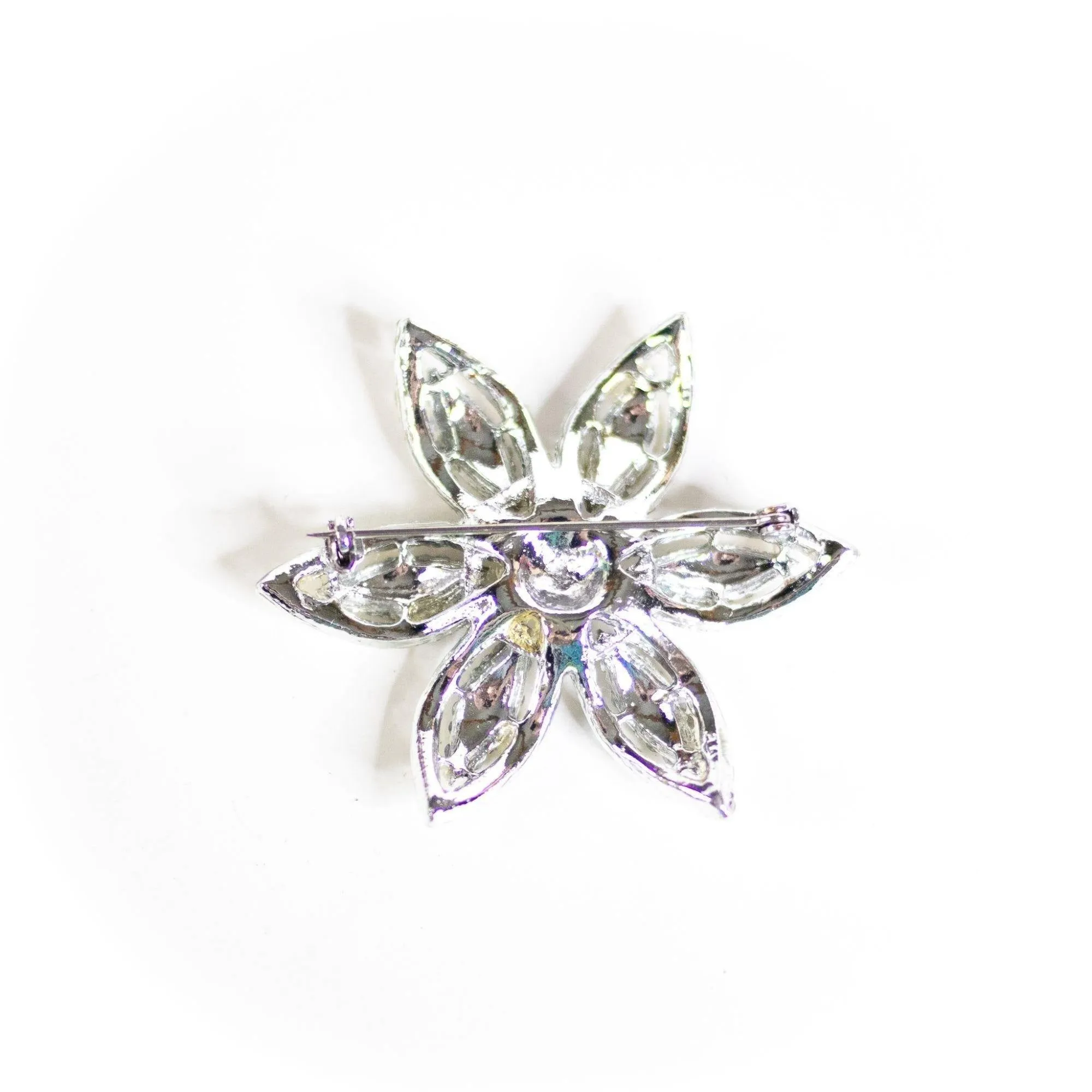 Vintage Aurora Borealis Flower Brooch