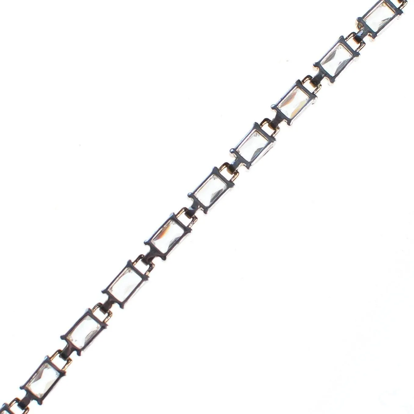 Vintage Emerald Cut CZ Tennis Bracelet Set in Sterling Silver