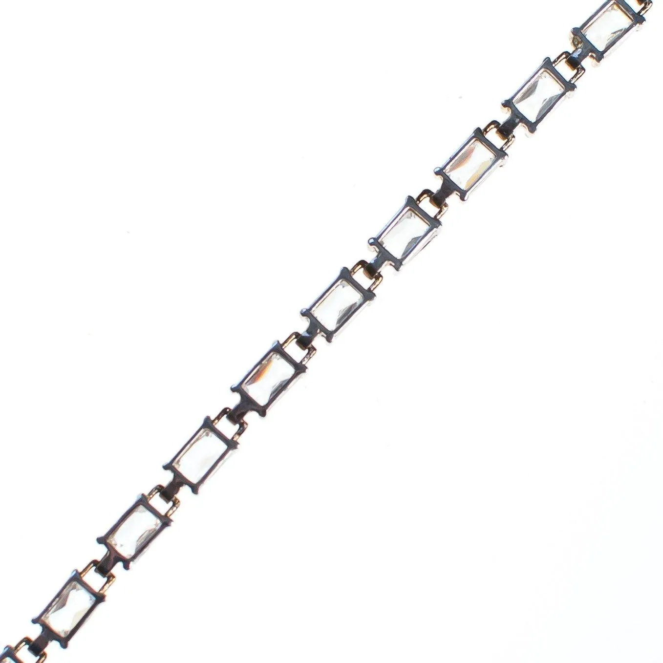 Vintage Emerald Cut CZ Tennis Bracelet Set in Sterling Silver