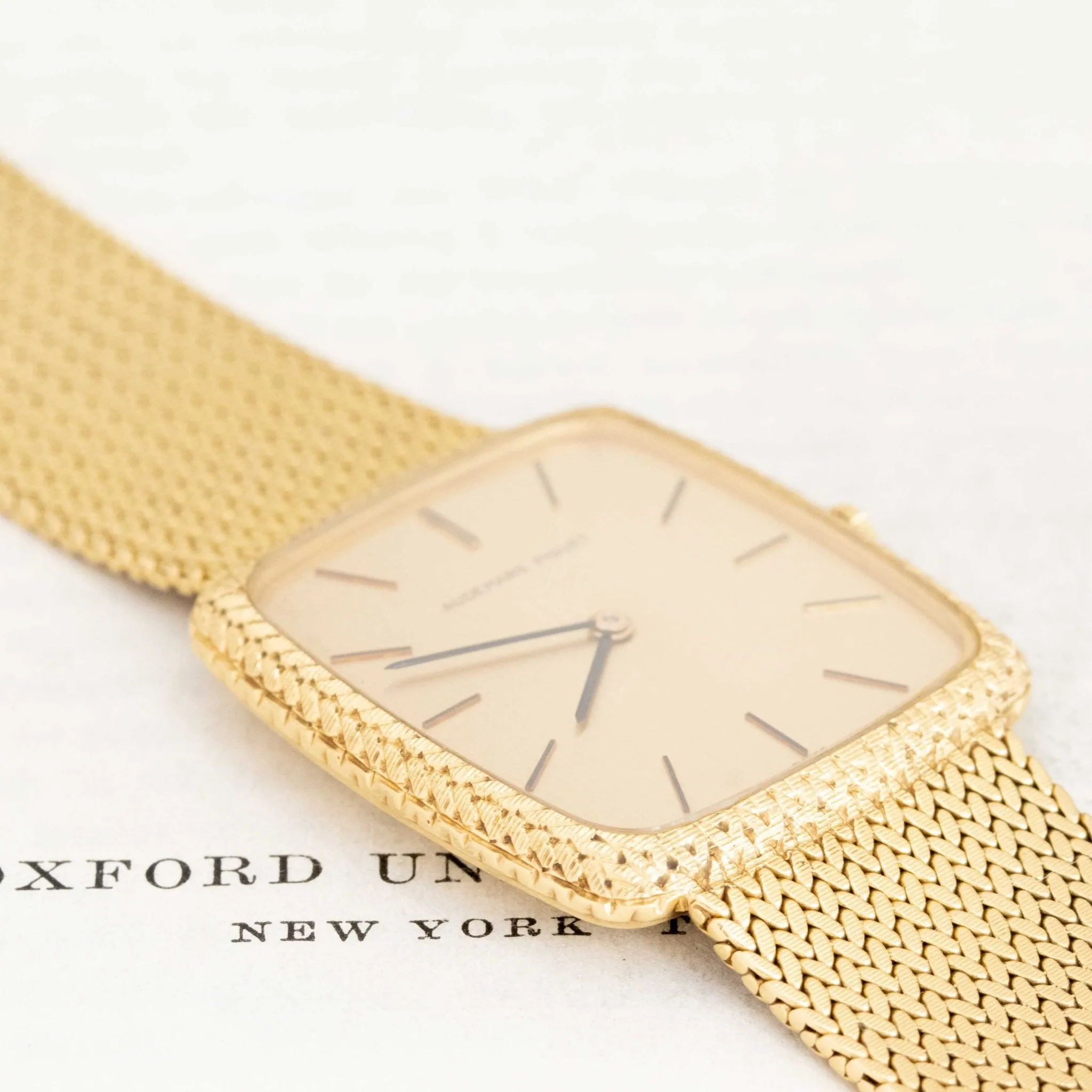 Vintage Mesh Dress Watch, by Audemars Piguet