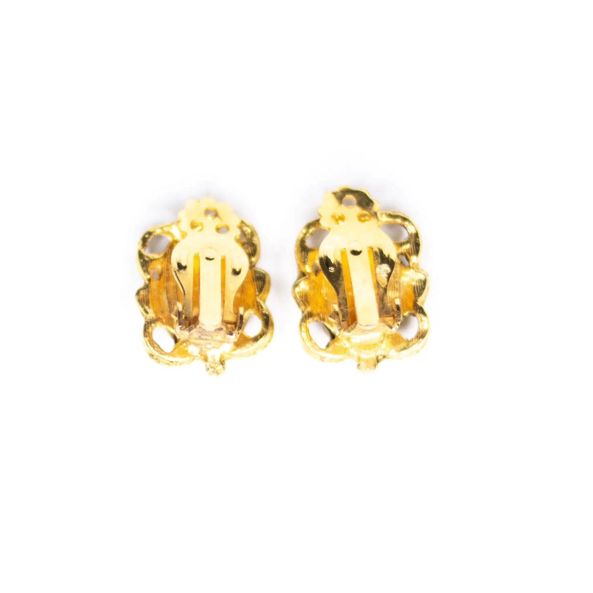 Vintage Mid Century Modern Jade Earrings