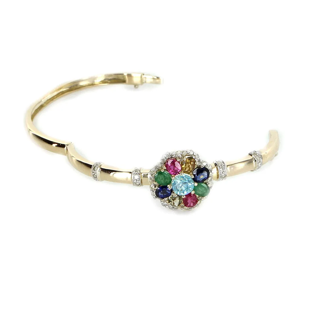 Vintage Rainbow Gemstone Bracelet