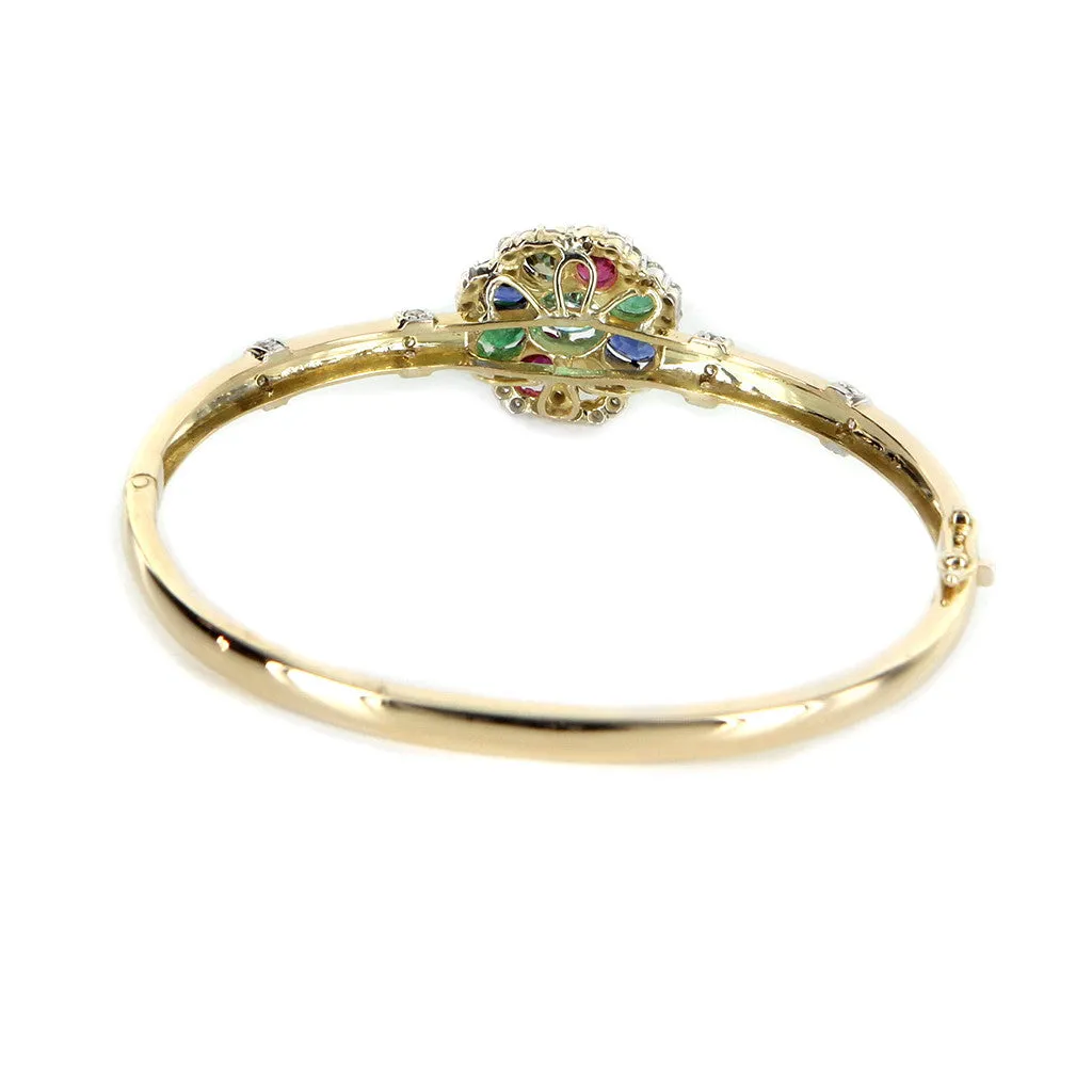Vintage Rainbow Gemstone Bracelet