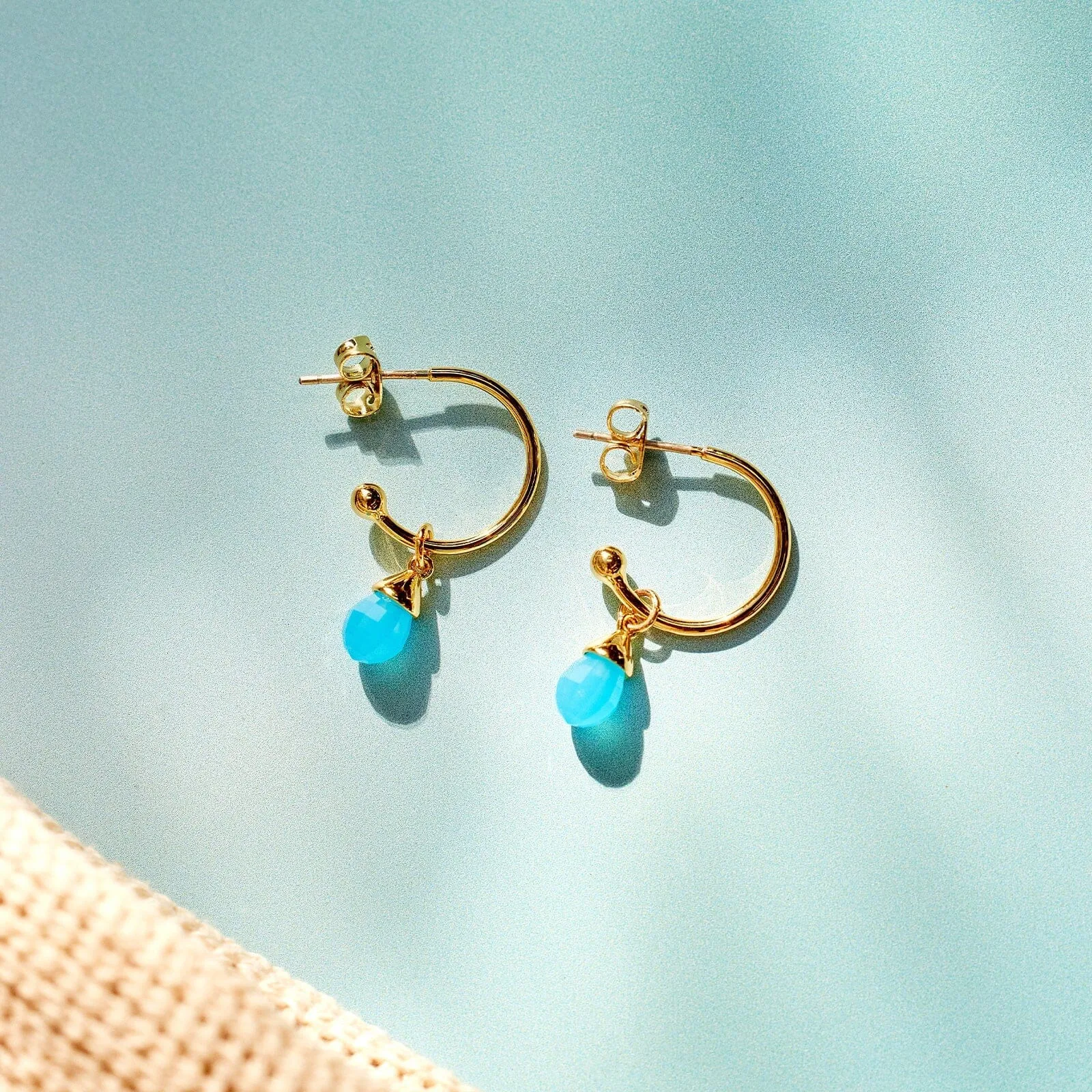 Water Drop Hoop Earrings