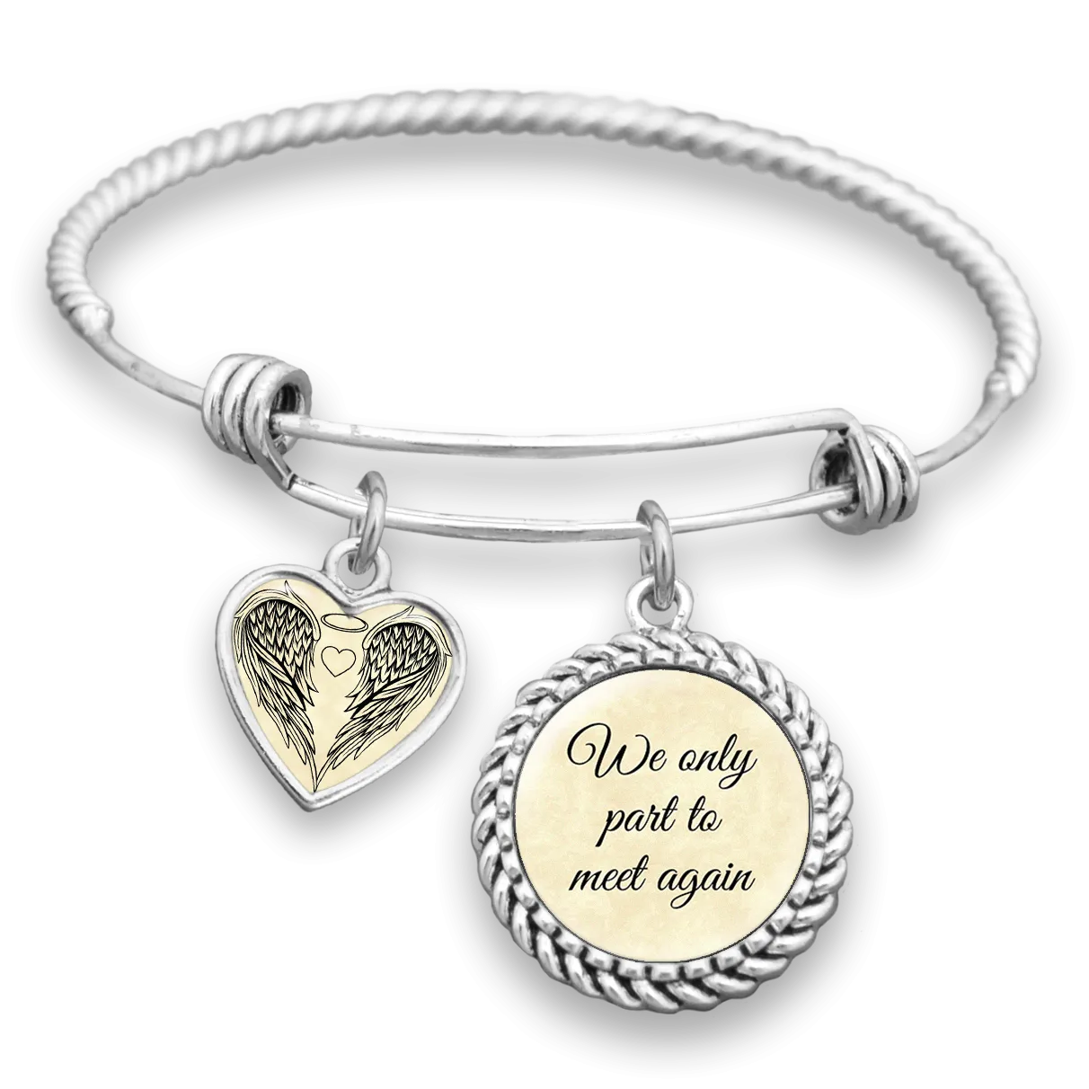 We Only Part To Meet Again Charm Bracelet