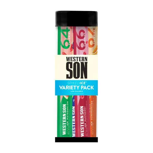 Western Son Spiked Ice Variety Pack Low Calorie 100ml x 12