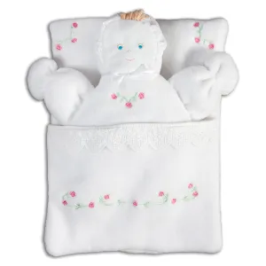White Fleece Bunting Baby