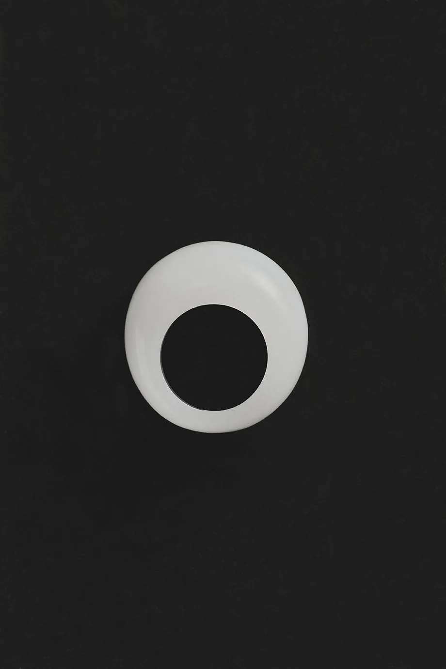 WHITE JADE DONUT RING