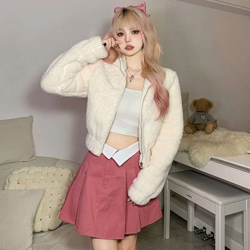 White Soft Bear Jacket SD02066