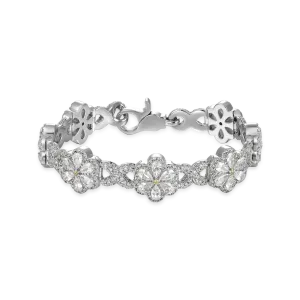 Women's Iced Canary Flower Bracelet